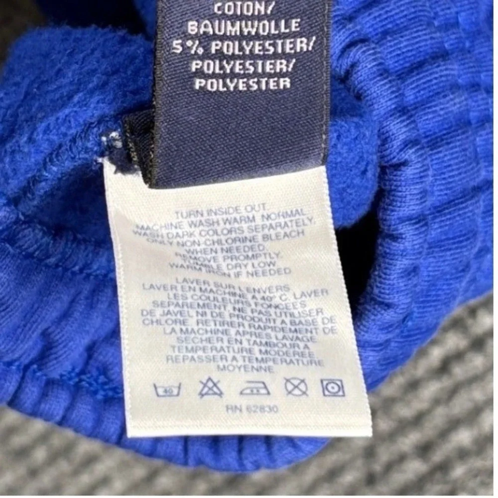 Lands' End Sweatpants Mens M Cobalt Blue Vintage Joggers Athletic Streetwear